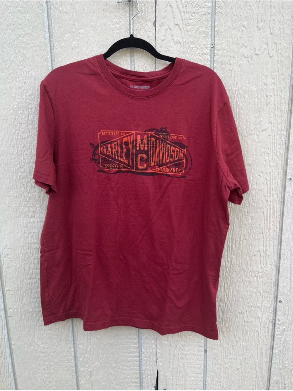 Harley-Davidson Men’s T-Shirt Road Warrior Red Size XL
